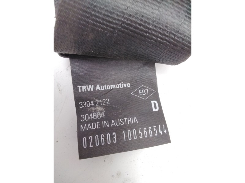 Recambio de cinturon seguridad delantero derecho para renault kangoo (kc0/1_) 1.9 dci 4x4 (kc0v) referencia OEM IAM 33042122  