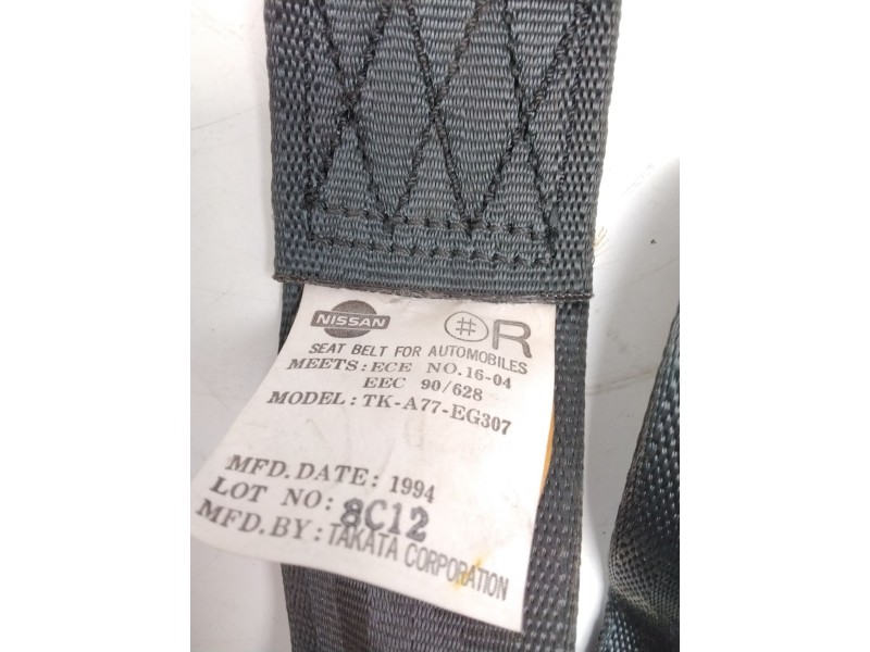 Recambio de cinturon seguridad delantero izquierdo para nissan sunny ii (n13, b12) 1.4 lx referencia OEM IAM TK-A77-EG307  