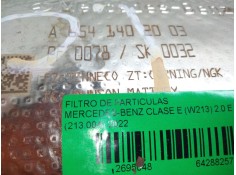 Recambio de filtro de particulas para mercedes-benz clase e (w213) 2.0 e 220 d (213.004) referencia OEM IAM    2