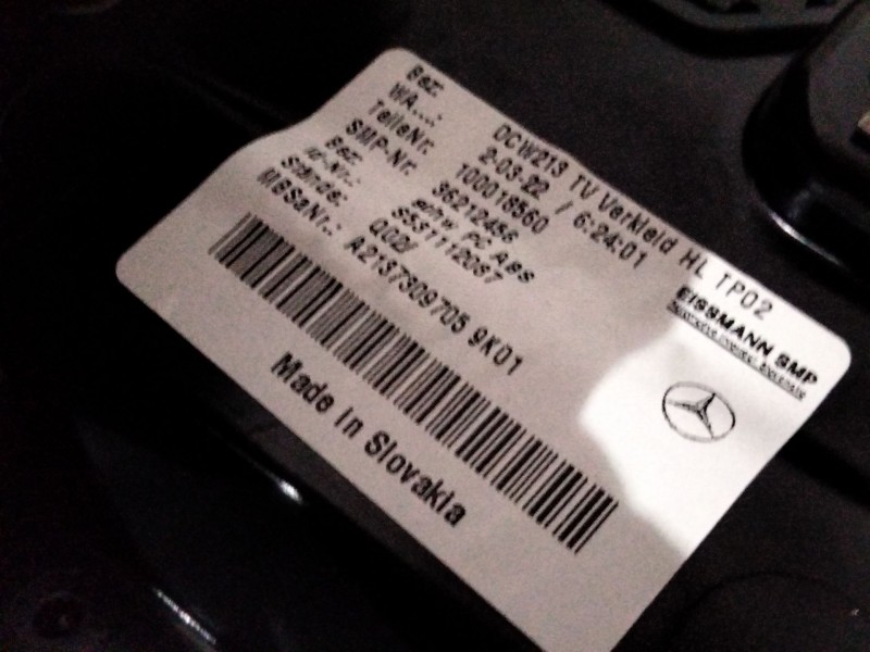 Recambio de guarnecido puerta trasera izquierda para mercedes-benz clase e (w213) 2.0 e 220 d (213.004) referencia OEM IAM   