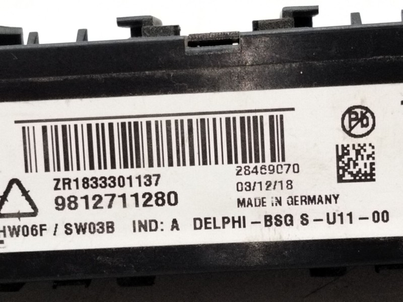 Recambio de modulo electronico para citroën ds 7 ds 7 crossback buehdi referencia OEM IAM 9812711280  