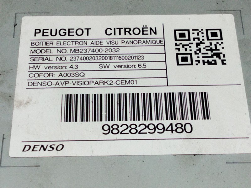 Recambio de modulo electronico para citroën ds 7 ds 7 crossback buehdi referencia OEM IAM 9828299480  