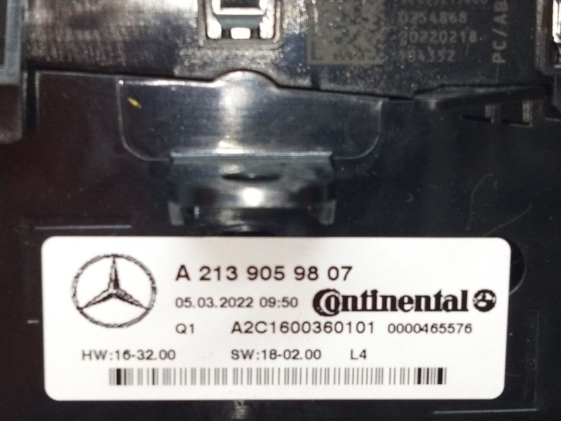 Recambio de mando calefaccion / aire acondicionado para mercedes-benz clase e (w213) 2.0 e 220 d (213.004) referencia OEM IAM A2