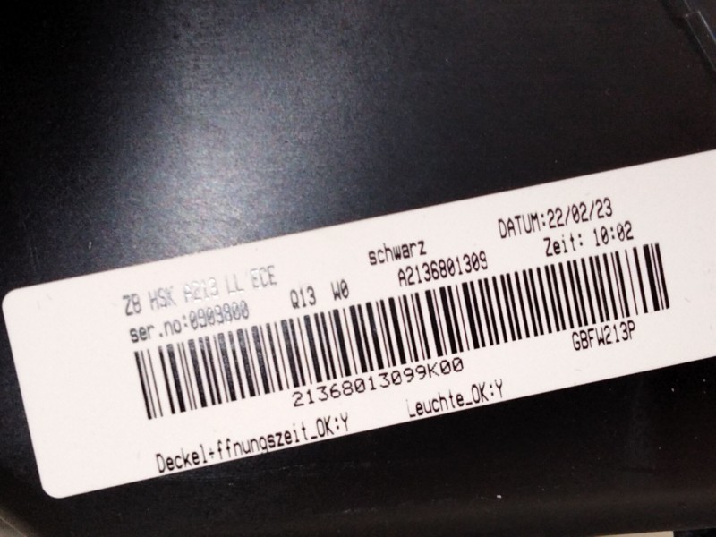 Recambio de guantera para mercedes-benz clase e (w213) 2.0 e 220 d (213.004) referencia OEM IAM A2136801309  