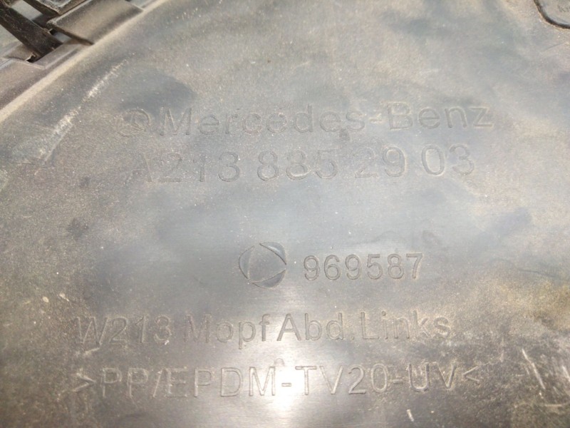 Recambio de rejilla paragolpes izquierdo para mercedes-benz clase e (w213) 2.0 e 220 d (213.004) referencia OEM IAM A2138852903 