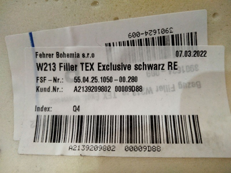 Recambio de juego asientos completo para mercedes-benz clase e (w213) 2.0 e 220 d (213.004) referencia OEM IAM   