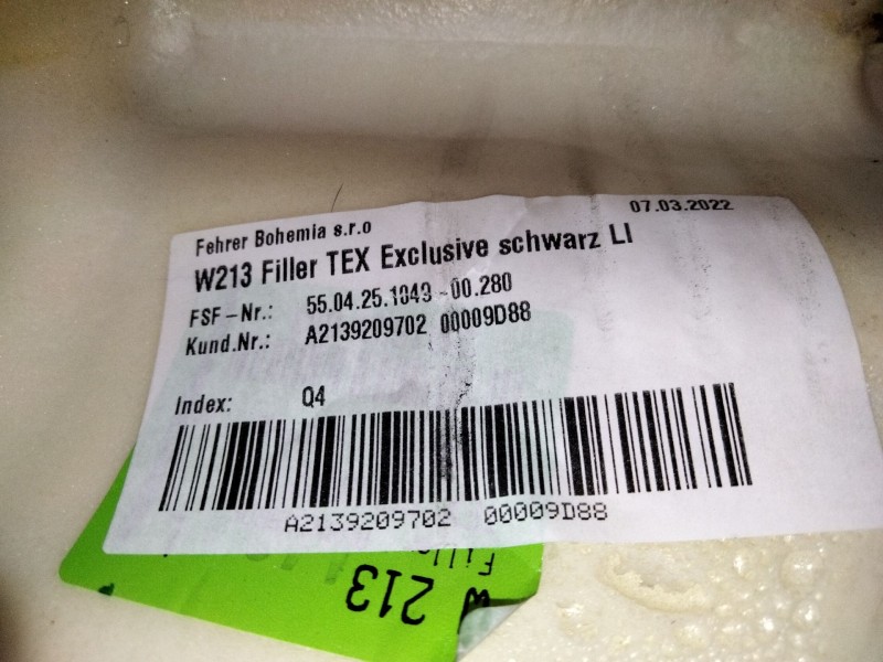 Recambio de juego asientos completo para mercedes-benz clase e (w213) 2.0 e 220 d (213.004) referencia OEM IAM   