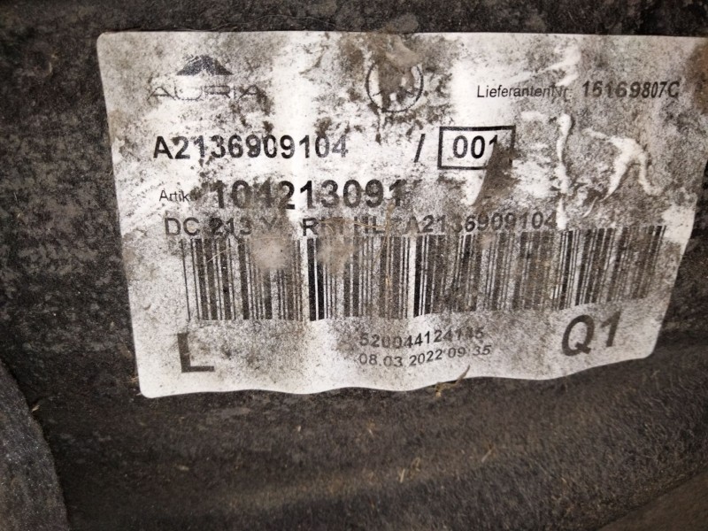 Recambio de paso rueda trasero izquierdo para mercedes-benz clase e (w213) 2.0 e 220 d (213.004) referencia OEM IAM A213699104  