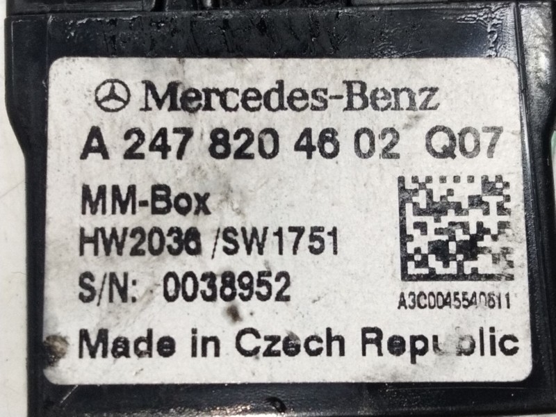 Recambio de varios para mercedes-benz clase e (w213) 2.0 e 220 d (213.004) referencia OEM IAM A2478204602  