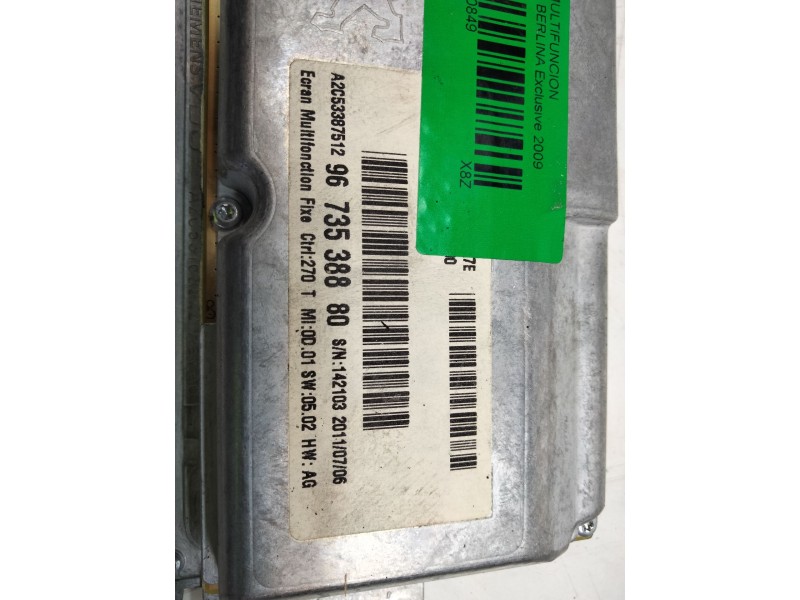 Recambio de pantalla multifuncion para citroën c5 berlina exclusive referencia OEM IAM 9673538880  