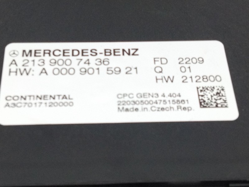 Recambio de unidad de control para mercedes-benz clase e (w213) 2.0 e 220 d (213.004) referencia OEM IAM A2139007436  