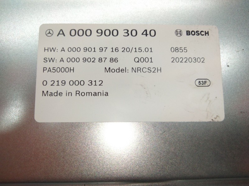 Recambio de modulo control parking para mercedes-benz clase e (w213) 2.0 e 220 d (213.004) referencia OEM IAM A0009003040  