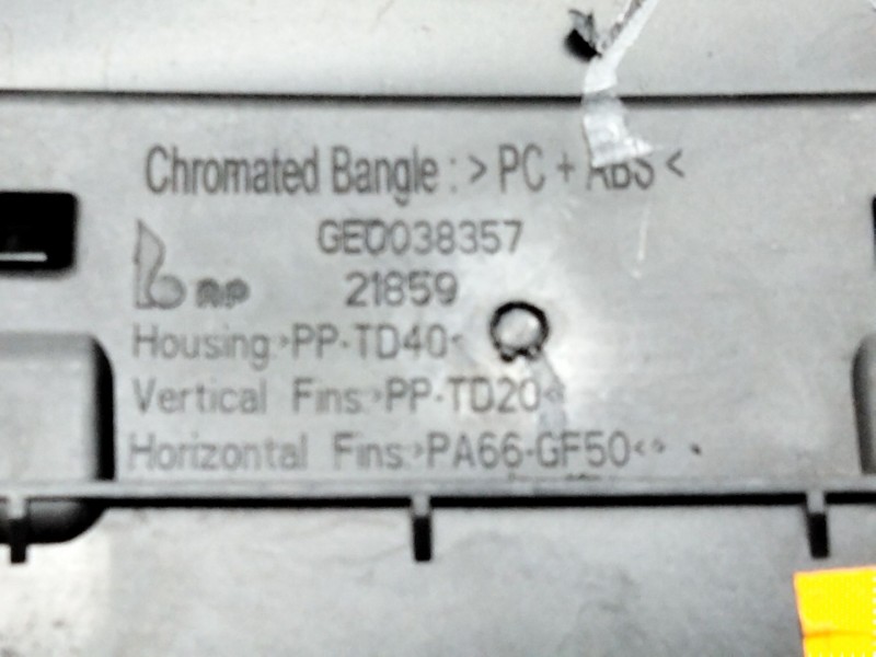 Recambio de aireador izquierdo para peugeot 3008 suv (mc_, mr_, mj_, m4_) 1.5 bluehdi 130 referencia OEM IAM 9810143080  