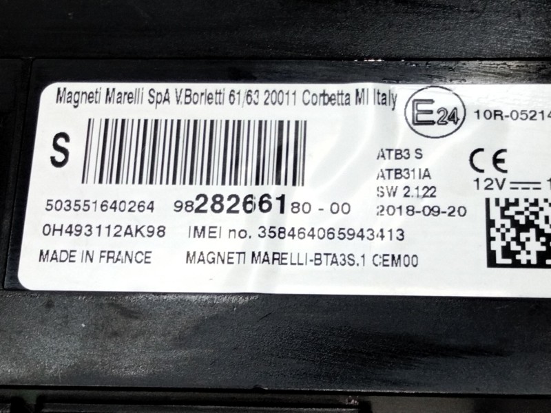 Recambio de modulo electronico para peugeot 3008 suv (mc_, mr_, mj_, m4_) 1.5 bluehdi 130 referencia OEM IAM   