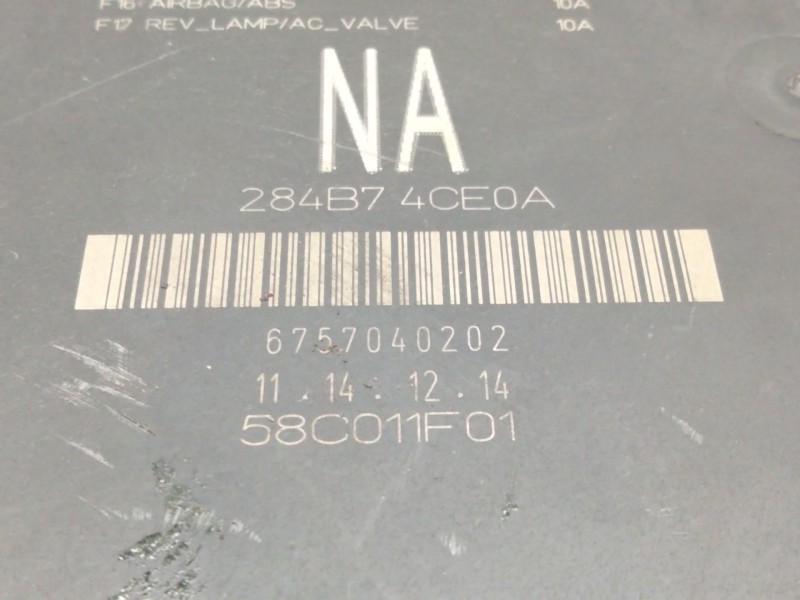 Recambio de caja reles para nissan x-trail iii (t32_, t32r, t32rr) 1.6 dci (t32) referencia OEM IAM 284B74CE04  