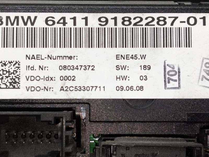 Recambio de mando climatizador para bmw serie 3 berlina (e90) 320d referencia OEM IAM   