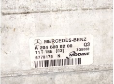 Recambio de intercooler para mercedes-benz clase e (w212) e 350 cdi (212.023) referencia OEM IAM A2045000200   2