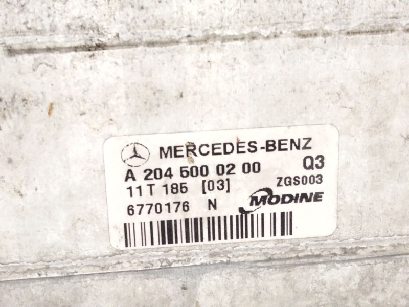 Recambio de intercooler para mercedes-benz clase e (w212) e 350 cdi (212.023) referencia OEM IAM A2045000200  