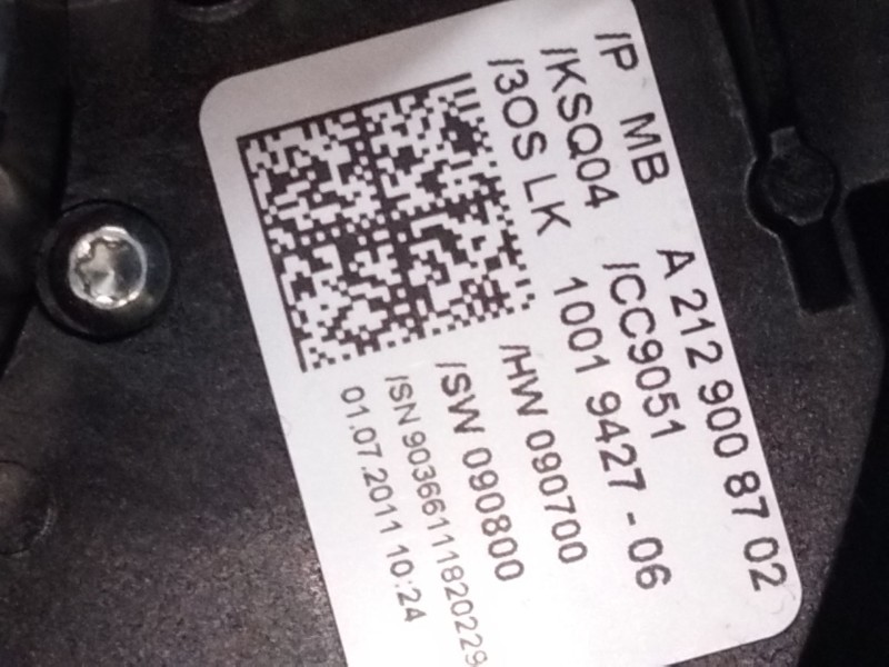 Recambio de anillo airbag para mercedes-benz clase e (w212) e 350 cdi (212.023) referencia OEM IAM A2129008702  