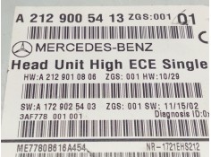 Recambio de sistema audio / radio cd para mercedes-benz clase e (w212) e 350 cdi (212.023) referencia OEM IAM A2129005413   2