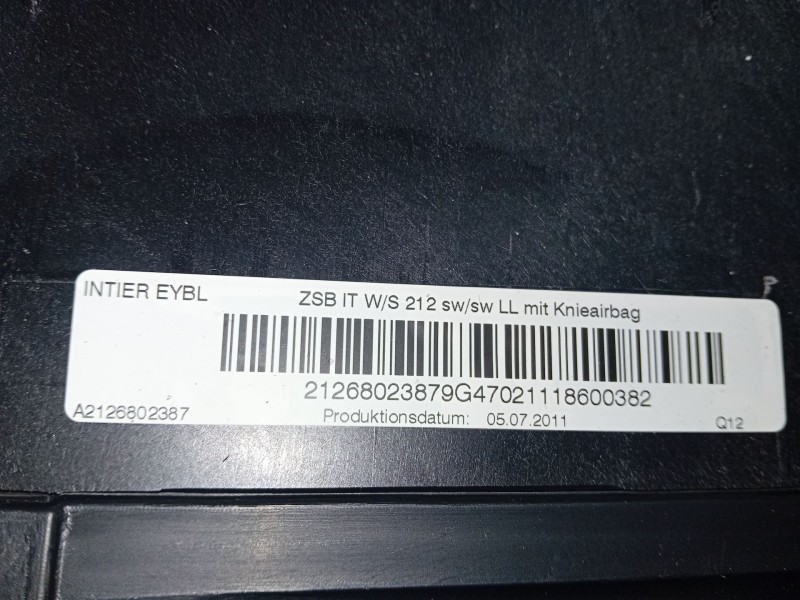 Recambio de salpicadero para mercedes-benz clase e (w212) e 350 cdi (212.023) referencia OEM IAM   