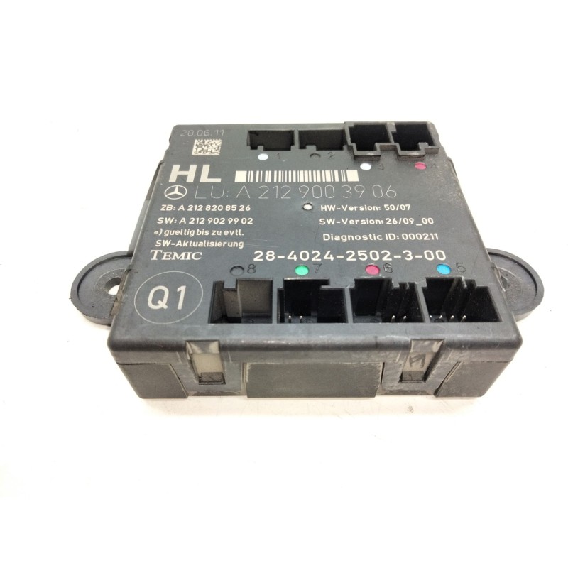 Recambio de modulo control puerta para mercedes-benz clase e (w212) e 350 cdi (212.023) referencia OEM IAM A2129003906  