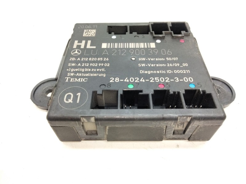 Recambio de modulo control puerta para mercedes-benz clase e (w212) e 350 cdi (212.023) referencia OEM IAM A2129003906  