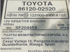 Recambio de sistema audio / radio cd para toyota auris (_e15_) 2.0 d-4d (ade150_) referencia OEM IAM 8612002520   2