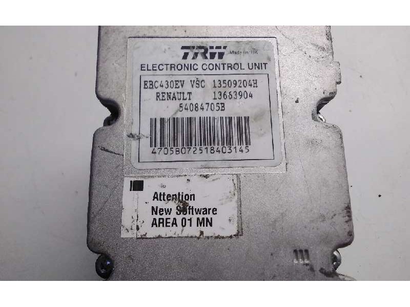 Recambio de centralita abs para renault trafic referencia OEM IAM 8200036719 DEFECTUOSO 