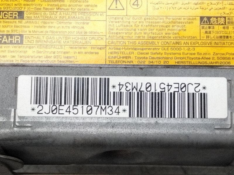 Recambio de airbag de rodilla delantero izquierdo para toyota auris (_e15_) 2.0 d-4d (ade150_) referencia OEM IAM   