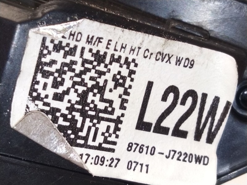 Recambio de retrovisor izquierdo para kia ceed (cd) 1.6 crdi 136 referencia OEM IAM 87610J7220WD  