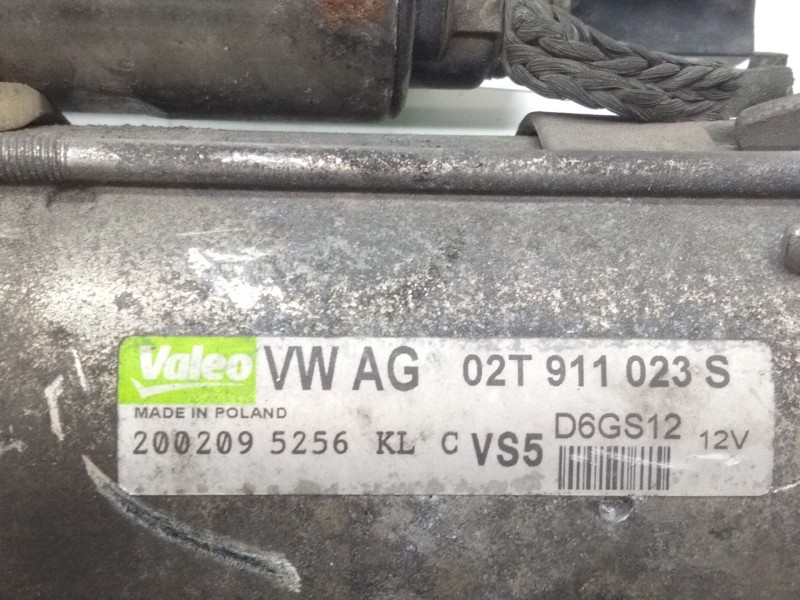 Recambio de motor arranque para seat ibiza iv (6j5, 6p1) 1.4 referencia OEM IAM 02T911023S  