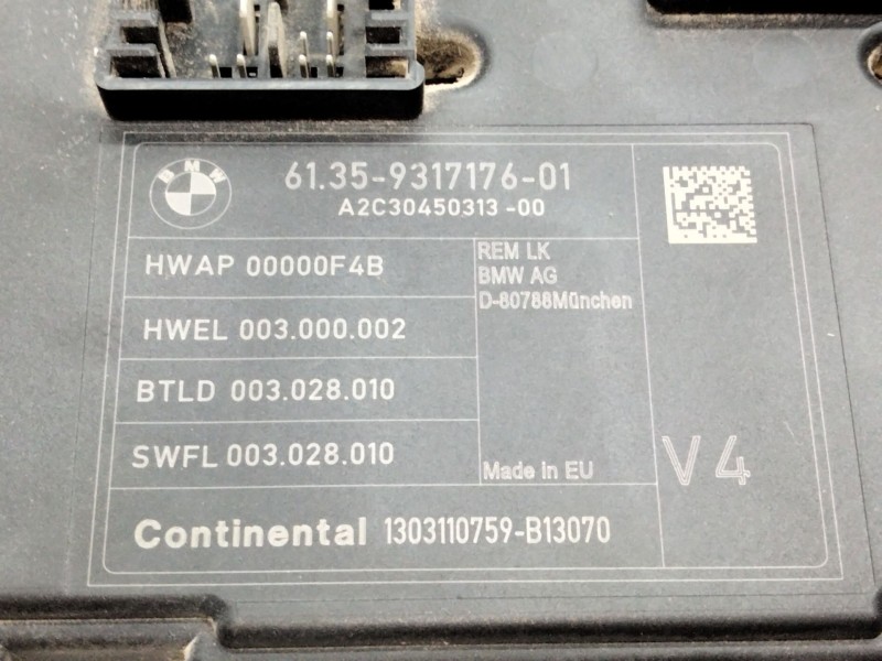 Recambio de unidad de control para bmw serie 1 lim. (f21) 116d referencia OEM IAM 931717601  