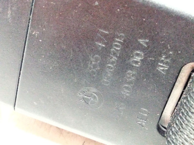 Recambio de enganche cinturon trasero derecho para bmw serie 1 lim. (f21) 116d referencia OEM IAM   