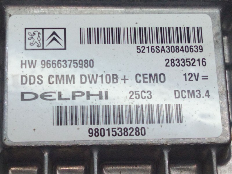 Recambio de centralita motor uce para peugeot 508 active referencia OEM IAM 9666375980  