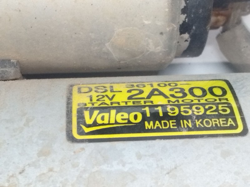 Recambio de motor arranque para kia cee´d drive referencia OEM IAM 361002A300  