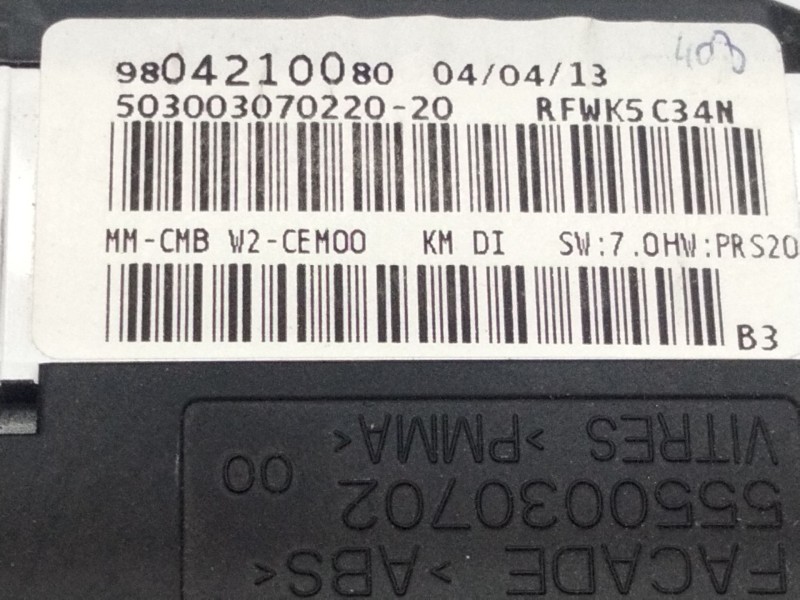 Recambio de cuadro instrumentos para peugeot 508 active referencia OEM IAM 9804210080  