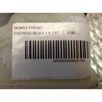 Recambio de bomba freno para daewoo nexia 1.5 cat referencia OEM IAM   117755