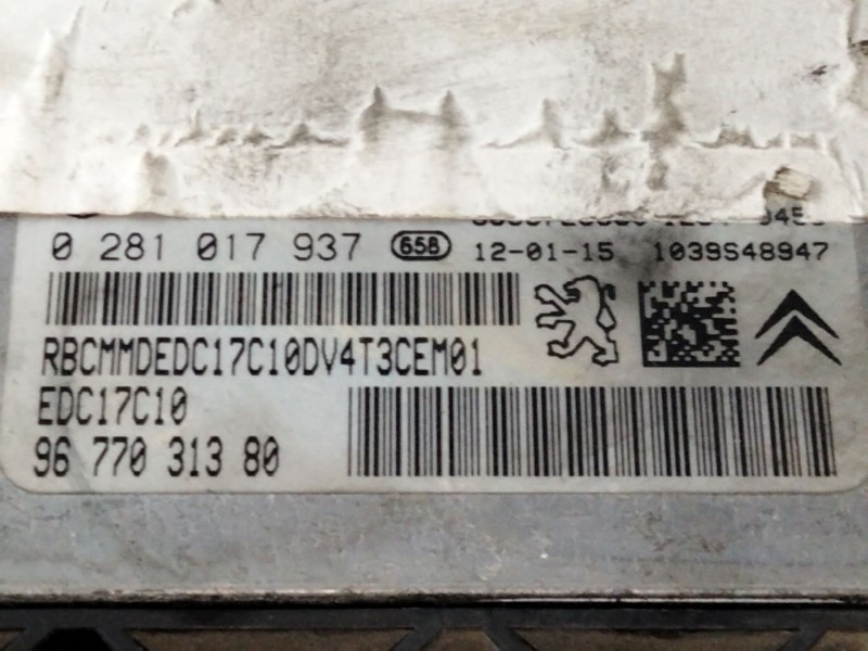 Recambio de centralita motor uce para peugeot 206+ 1.4 hdi referencia OEM IAM   