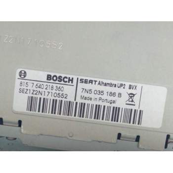 Recambio de sistema audio / radio cd para seat alhambra (710, 711) 2.0 tdi referencia OEM IAM 7N5035186B  