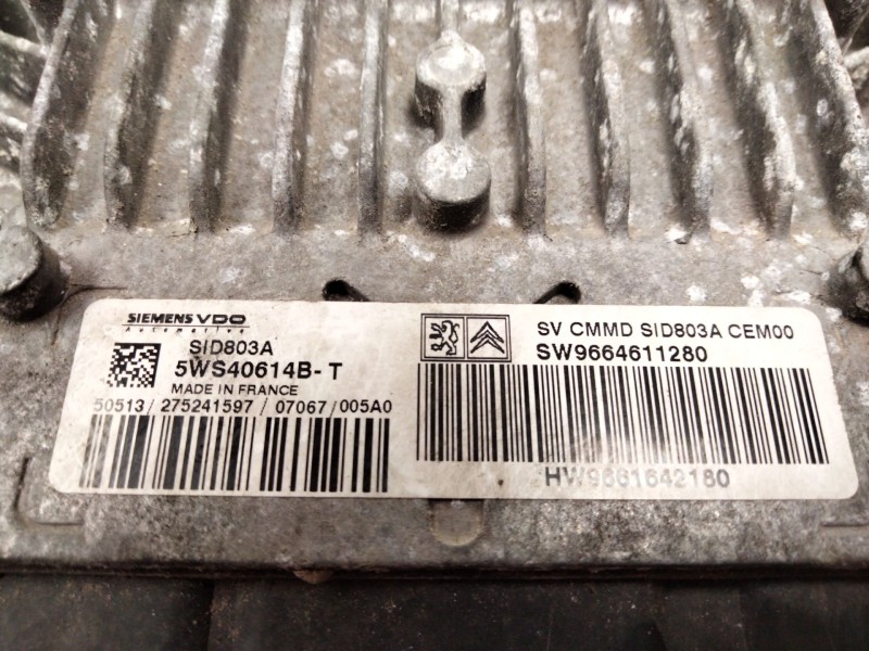 Recambio de centralita motor uce para fiat scudo furgón (272) 2.0 jtdm referencia OEM IAM 9661642180  