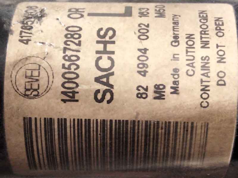 Recambio de amortiguador delantero izquierdo para fiat scudo furgón (272) 2.0 jtdm referencia OEM IAM 41765W06  