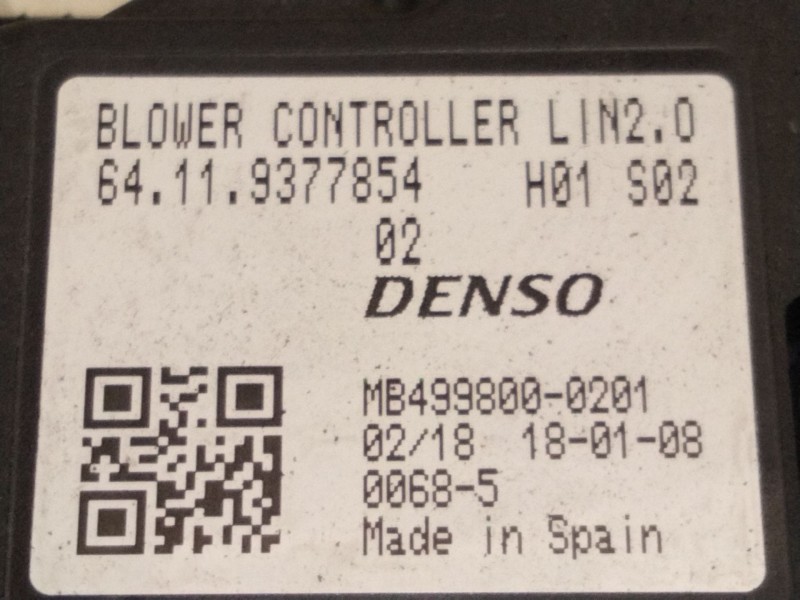 Recambio de resistencia calefaccion para bmw 2 gran tourer (f46) 218 d referencia OEM IAM   