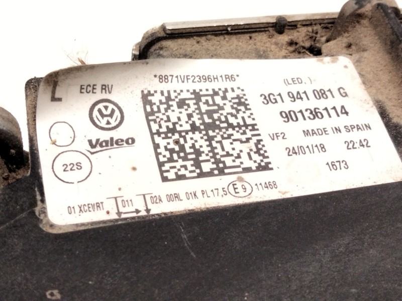 Recambio de faro izquierdo para volkswagen passat b8 variant (3g5, cb5) 2.0 tdi referencia OEM IAM 3G1941081  