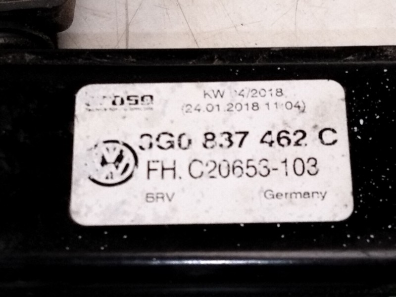 Recambio de elevalunas delantero derecho para volkswagen passat b8 variant (3g5, cb5) 2.0 tdi referencia OEM IAM 3G0837462C  