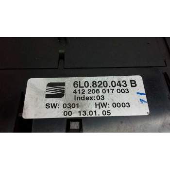 Recambio de mando climatizador para seat ibiza (6l1) cool referencia OEM IAM 6L0820043B  