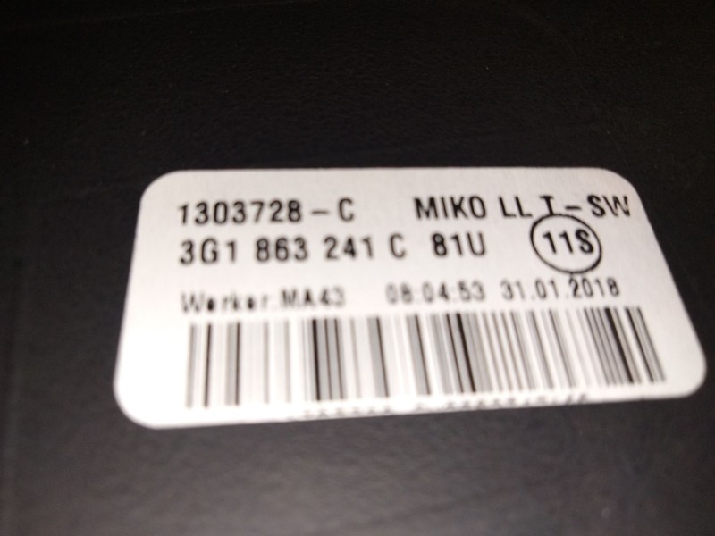 Recambio de consola central para volkswagen passat b8 variant (3g5, cb5) 2.0 tdi referencia OEM IAM 3G1863241C  