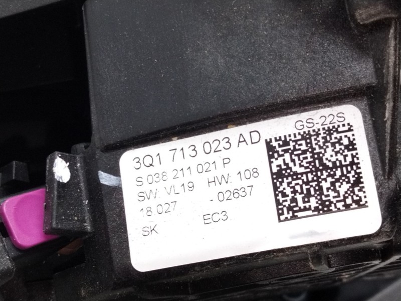 Recambio de palanca cambio para volkswagen passat b8 variant (3g5, cb5) 2.0 tdi referencia OEM IAM 3Q1713023AD  