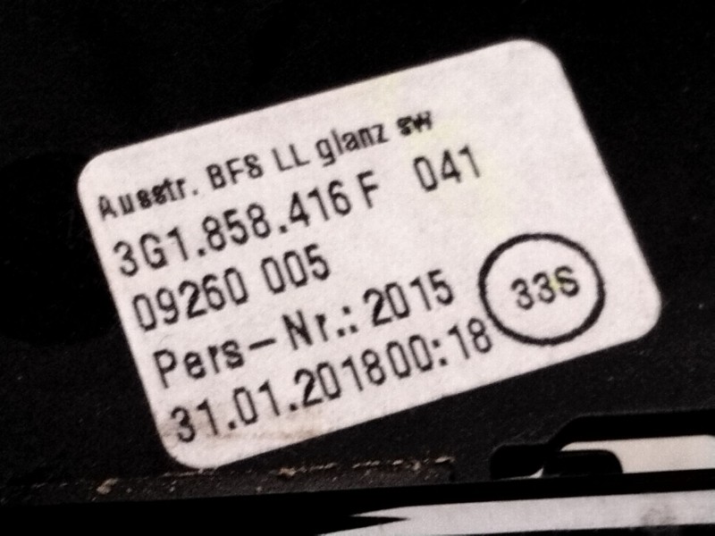 Recambio de aireador central para volkswagen passat b8 variant (3g5, cb5) 2.0 tdi referencia OEM IAM 3G1858416  