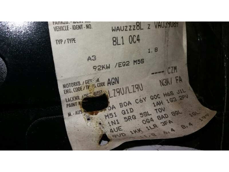 audi a3 (8l) del año 1998